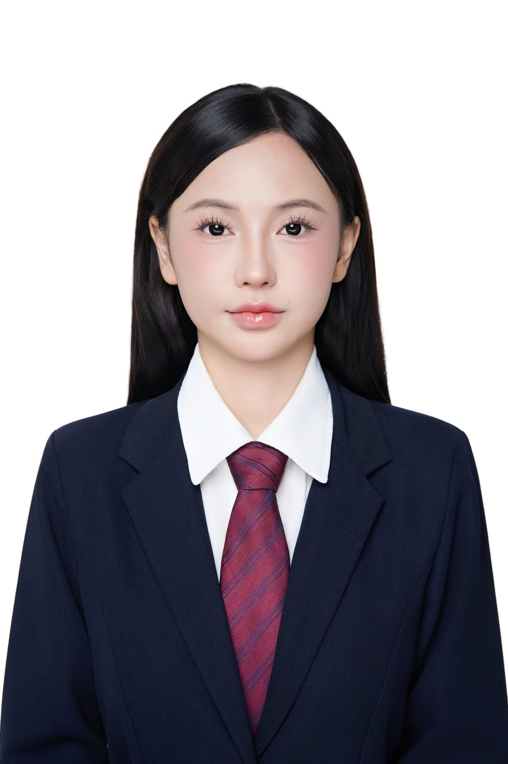 Ảnh thẻ hộ chiếu nền trắng nữ đạt chuẩn ICAO — Gạo Nâu Profile